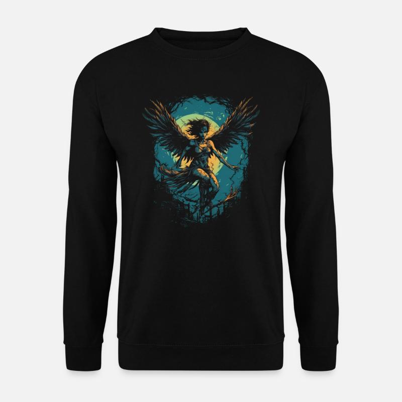 Monster Ungeheuer Dämon Teufel Vampir Guhl Zombie - Unisex Pullover - Schwarz