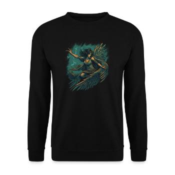 Monster Monster Demon Devil Vampire Guhl Zombie - Unisex Sweatshirt - black - Front - Alina (178cm) & Michal (187cm)