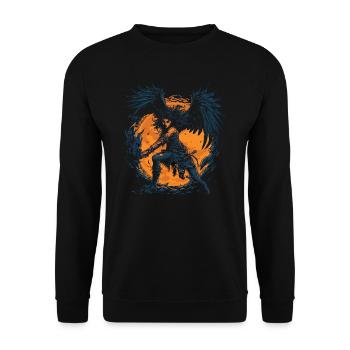 Monster Monster Demon Devil Vampire Guhl Zombie - Unisex Sweatshirt - black - Front - Alina (178cm) & Michal (187cm)