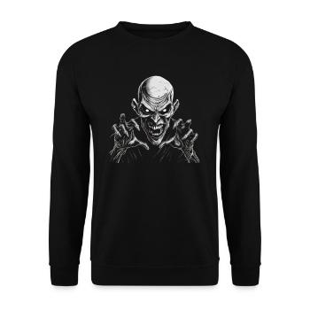 Monster Monster Demon Devil Vampire Guhl Zombie - Sweat-shirt Unisexe - noir - Devant - Alina (178cm) & Michal (187cm)