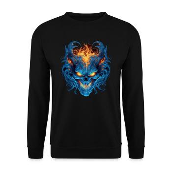 Monster Monster Demon Devil Vampire Guhl Zombie - Unisex Sweatshirt - black - Front - Alina (178cm) & Michal (187cm)