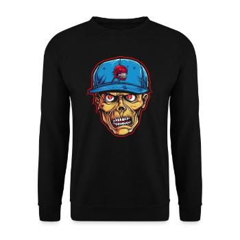 Monster Monster Demon Devil Vampire Guhl Zombie - Unisex Sweatshirt - black - Front - Alina (178cm) & Michal (187cm)