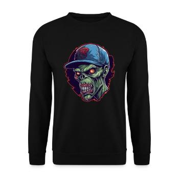 Monster Monster Demon Devil Vampire Guhl Zombie - Sweat-shirt Unisexe - noir - Devant - Alina (178cm) & Michal (187cm)