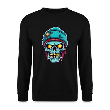 Monster Monster Demon Devil Vampire Guhl Zombie - Unisex Sweatshirt - black - Front - Alina (178cm) & Michal (187cm)