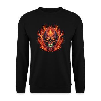 Monster Monster Demon Devil Vampire Guhl Zombie - Unisex Sweatshirt - black - Front - Alina (178cm) & Michal (187cm)