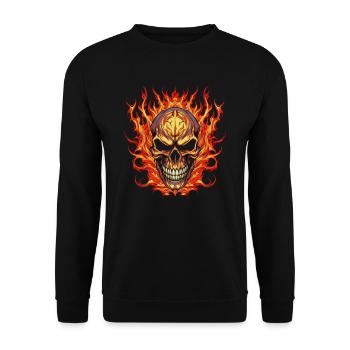 Monster Monster Demon Devil Vampire Guhl Zombie - Unisex Sweatshirt - black - Front - Alina (178cm) & Michal (187cm)