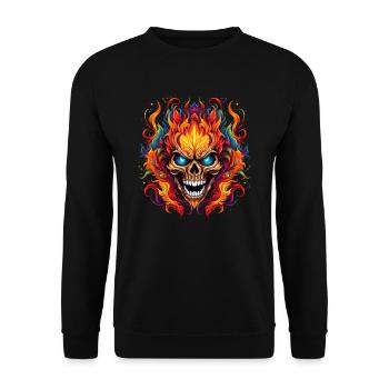 Monster Monster Demon Devil Vampire Guhl Zombie - Unisex Sweatshirt - black - Front - Alina (178cm) & Michal (187cm)