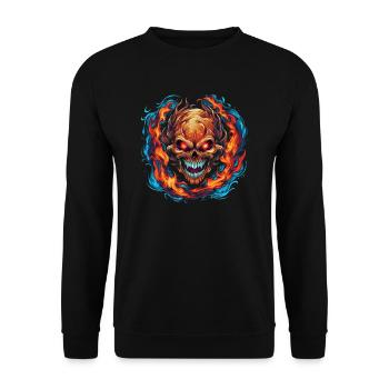 Monster Monster Demon Devil Vampire Guhl Zombie - Sweat-shirt Unisexe - noir - Devant - Alina (178cm) & Michal (187cm)