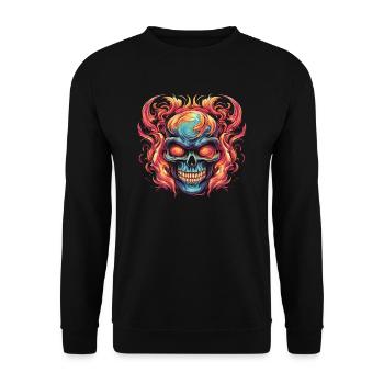 Monster Monster Demon Devil Vampire Guhl Zombie - Unisex Sweatshirt - black - Front - Alina (178cm) & Michal (187cm)