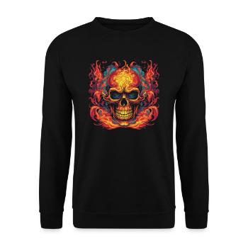 Monster Monster Demon Devil Vampire Guhl Zombie - Unisex Sweatshirt - black - Front - Alina (178cm) & Michal (187cm)