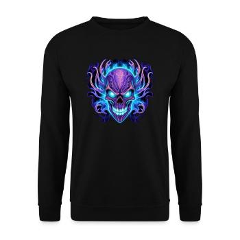 Monster Monster Demon Devil Vampire Guhl Zombie - Unisex Sweatshirt - black - Front - Alina (178cm) & Michal (187cm)