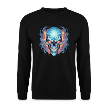 Monster Monster Demon Devil Vampire Guhl Zombie - Unisex Sweatshirt - black - Front - Alina (178cm) & Michal (187cm)
