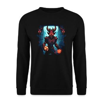Monster Monster Demon Devil Vampire Guhl Zombie - Sweat-shirt Unisexe - noir - Devant - Alina (178cm) & Michal (187cm)