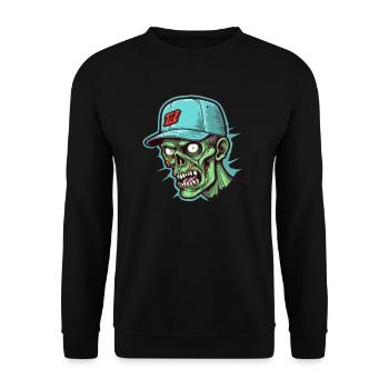 Monster Monster Demon Devil Vampire Guhl Zombie - Unisex Sweatshirt - black - Front - Alina (178cm) & Michal (187cm)