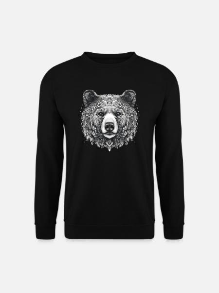 Bear Nature Environment Environmental Protection - Unisex Sweatshirt - black