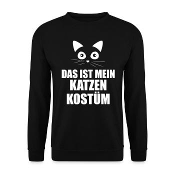 Cat Costume Carnival - Unisex Sweatshirt - black - Front - Alina (178cm) & Michal (187cm)
