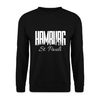 HAMBURG ST. PAULI - Unisex Pullover - Schwarz - Vorne - Alina (178cm) & Michal (187cm)