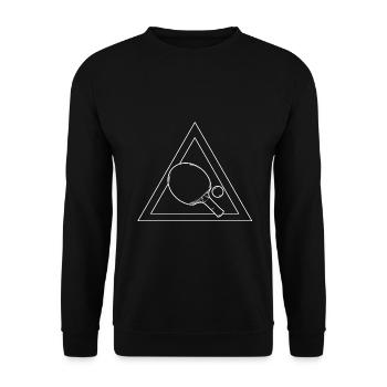 table tennis - Unisex Sweatshirt - black - Front - Alina (178cm) & Michal (187cm)