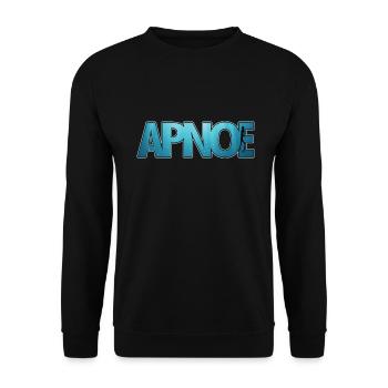 Apnoe Freediving Geschenk - Unisex Pullover - Schwarz - Vorne - Alina (178cm) & Michal (187cm)