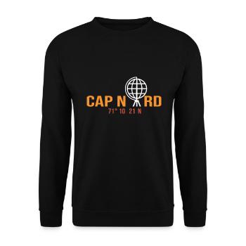 Cap Nord North Cape Nordkapp - Sweat-shirt Unisexe - noir - Devant - Alina (178cm) & Michal (187cm)