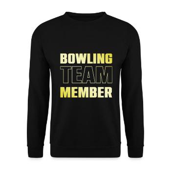 Bowling Team - Unisex Pullover - Schwarz - Vorne - Alina (178cm) & Michal (187cm)
