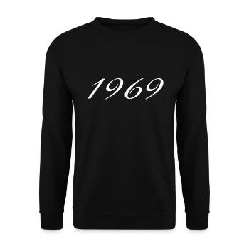 1969 Birthday Gift, Original since 1969 - Unisex Sweatshirt - black - Front - Alina (178cm) & Michal (187cm)