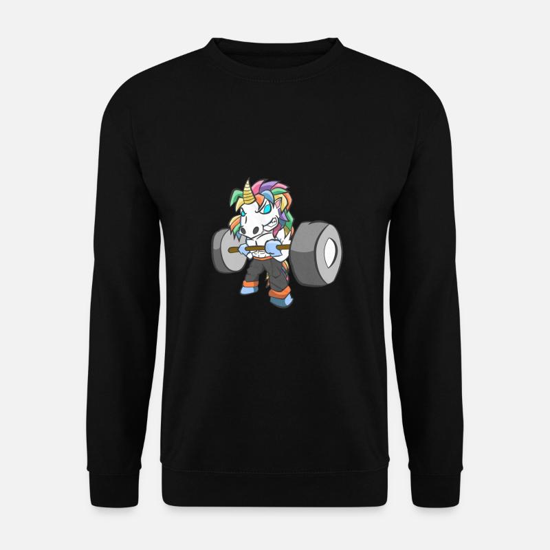 Unicorn strength training - Unisex Sweatshirt - black