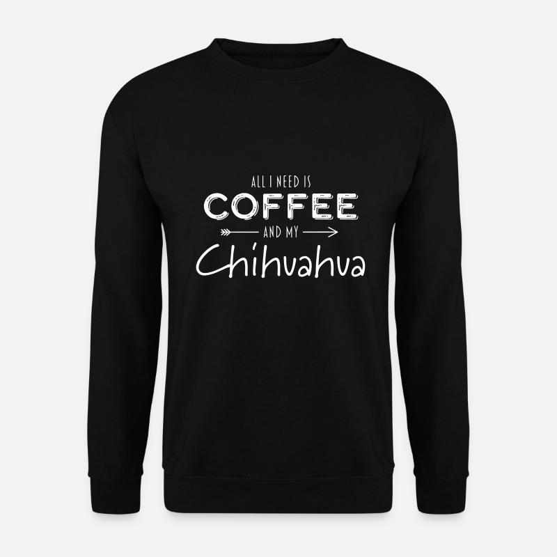 Coffee Chihuahua Gift - Unisex Sweatshirt - black