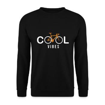 vélo cool vibes velo humour cycliste - Sweat-shirt Unisexe - noir - Devant - Alina (178cm) & Michal (187cm)