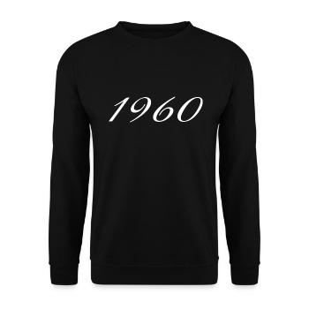 Cadeau d’anniversaire 1960, Original depuis 1960 - Sweat-shirt Unisexe - noir - Devant - Alina (178cm) & Michal (187cm)