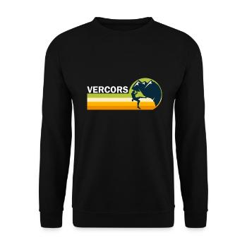 climb escalade Vercors sport climbing - Sweat-shirt Unisexe - noir - Devant - Alina (178cm) & Michal (187cm)