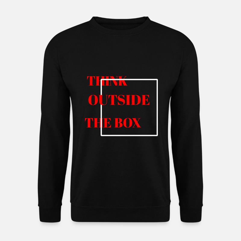 THINK OUTSIDE THE BOX - Sweat-shirt Unisexe - noir