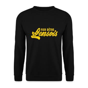 Lens lensois supporer football lens - Sweat-shirt Unisexe - noir - Devant - Alina (178cm) & Michal (187cm)