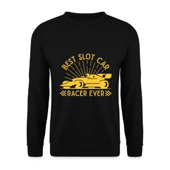 Best Slot Car Racer Ever Slot Car Gift - Unisex Sweatshirt - black - Front - Alina (178cm) & Michal (187cm)