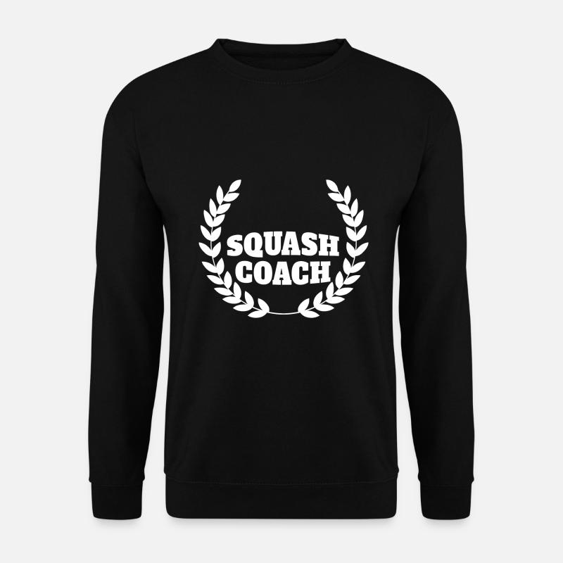 Squash Coach Team Verein Geschenkidee - Unisex Pullover - Schwarz