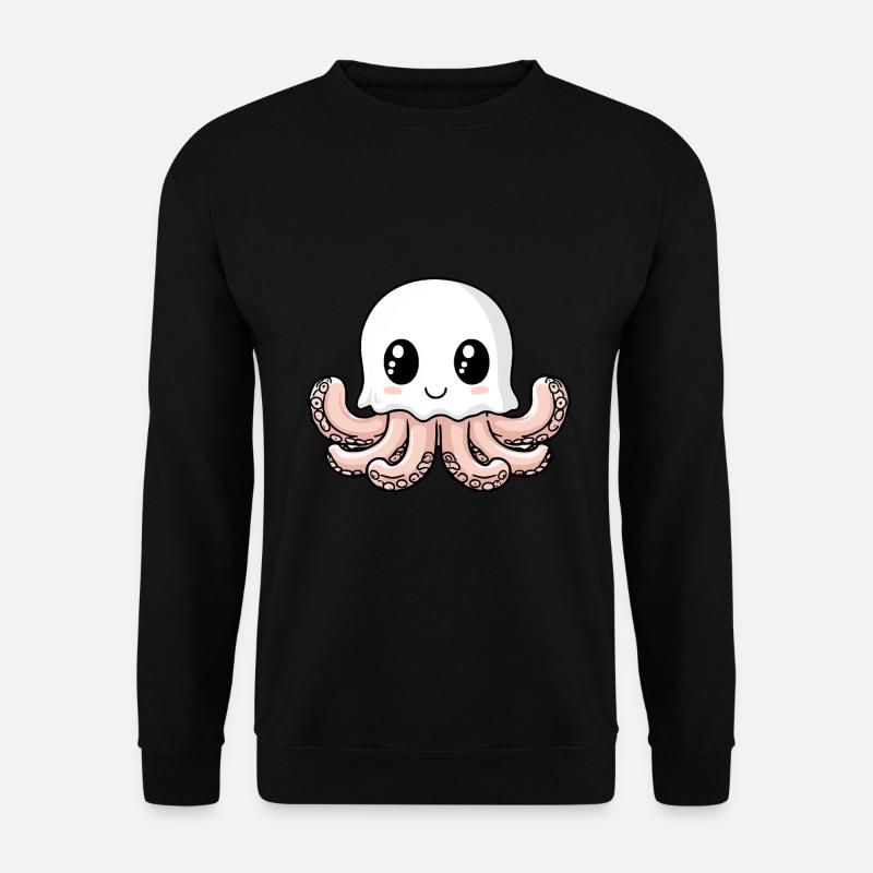 Octopus Halloween Comic Ghost - Sweat-shirt Unisexe - noir