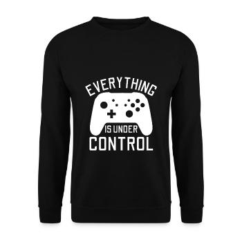 TOUT EST SOUS CONTRÔLE JEUX VIDÉO - Sweat-shirt Unisexe - noir - Devant - Alina (178cm) & Michal (187cm)