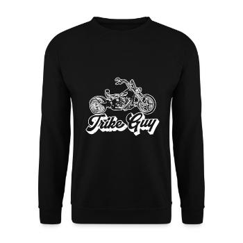 Idées cadeaux Triker | Trike Trikes Moto Trike - Sweat-shirt Unisexe - noir - Devant - Alina (178cm) & Michal (187cm)