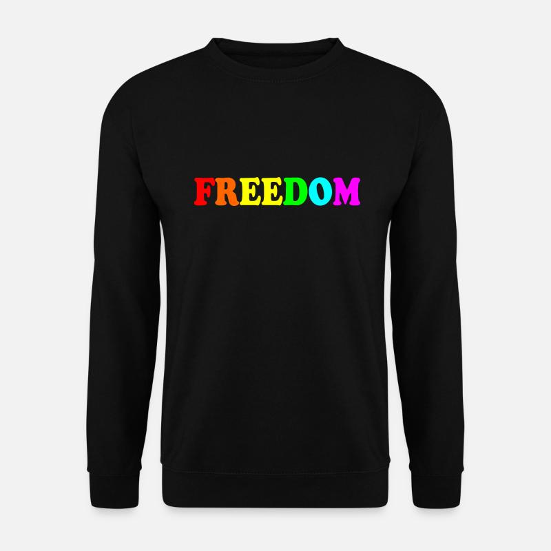 Freedom - Unisex Sweatshirt - black