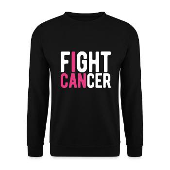 Fight cancer - Unisex Sweatshirt - black - Front - Alina (178cm) & Michal (187cm)