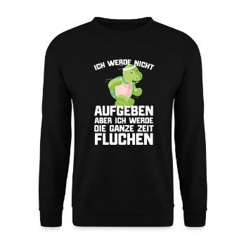 Jogging Jogging Marathon Énonciation drôle Éléphant - Sweat-shirt Unisexe - noir - Devant - Alina (178cm) & Michal (187cm)