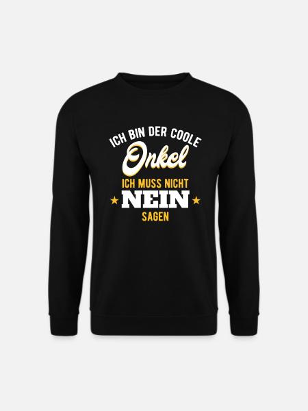 Cooler Onkel Geschenk für Onkel - Unisex Pullover - Schwarz