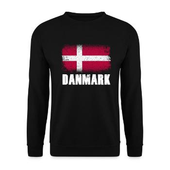 Drapeau vacances danois - Sweat-shirt Unisexe - noir - Devant - Alina (178cm) & Michal (187cm)