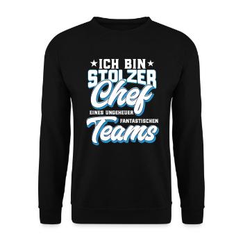Gift for boss - Unisex Sweatshirt - black - Front - Alina (178cm) & Michal (187cm)