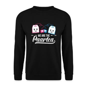 Partner look, couple - Unisex Sweatshirt - black - Front - Alina (178cm) & Michal (187cm)