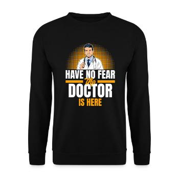 Doctor doctor - Unisex Sweatshirt - black - Front - Alina (178cm) & Michal (187cm)