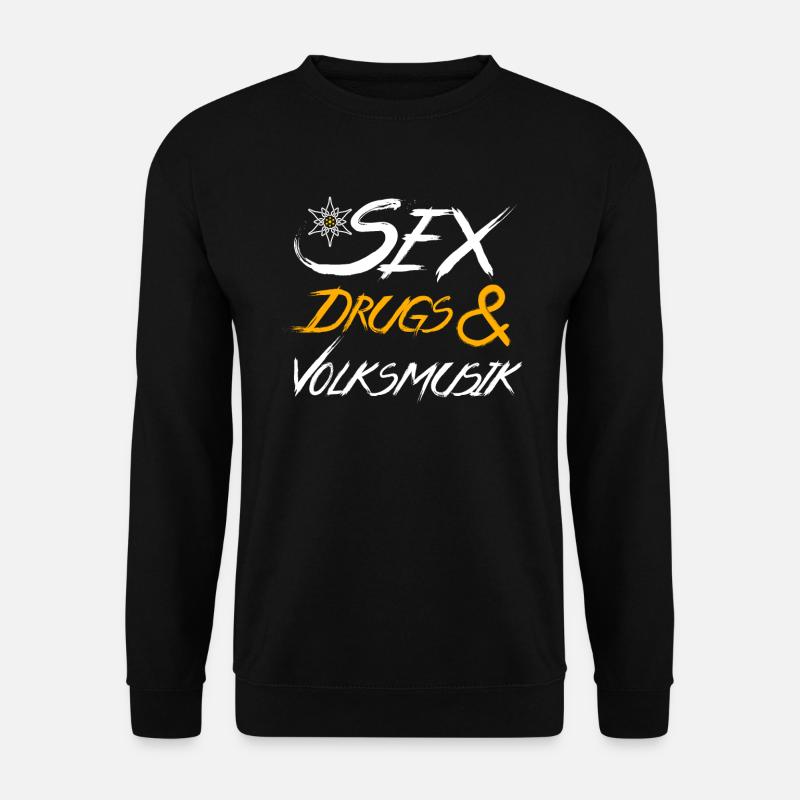 Volksmusik - Unisex Pullover - Schwarz