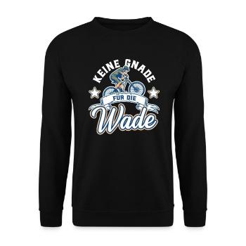 Mountain Biker Keine Gnade für die Wade - Unisex Pullover - Schwarz - Vorne - Alina (178cm) & Michal (187cm)
