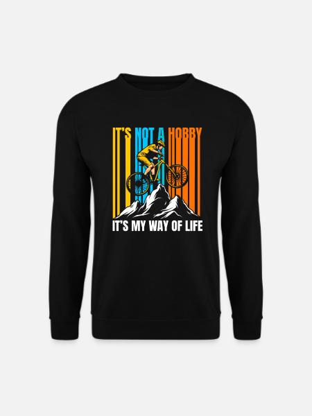 Mountain biker mountain biking - Unisex Sweatshirt - black