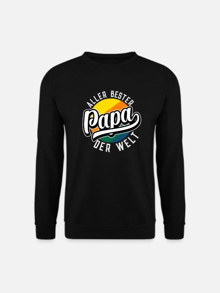 Vatertag bester Papi Papa Vater der Welt - Unisex Pullover - Schwarz